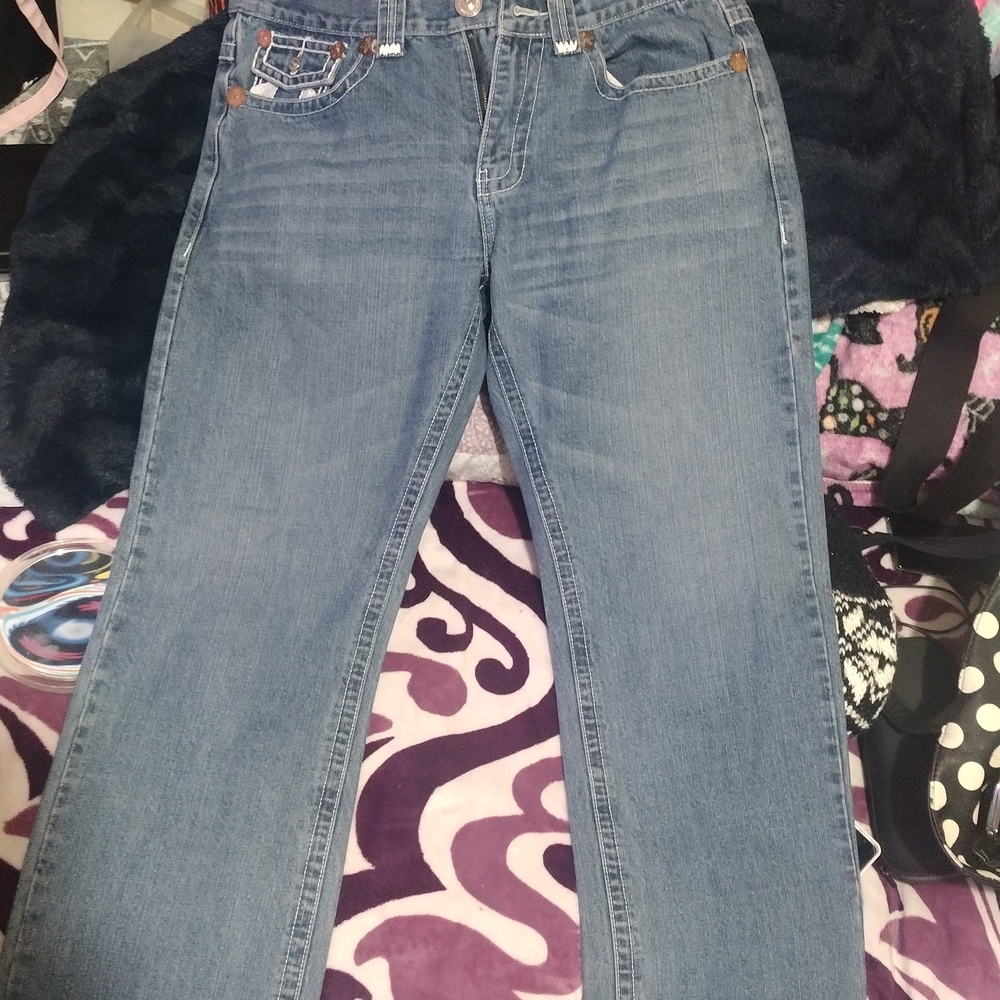 True Religion Men's Classic Blue Straight Jeans